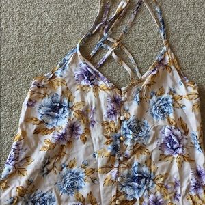 America Eagle flower pattern shirt